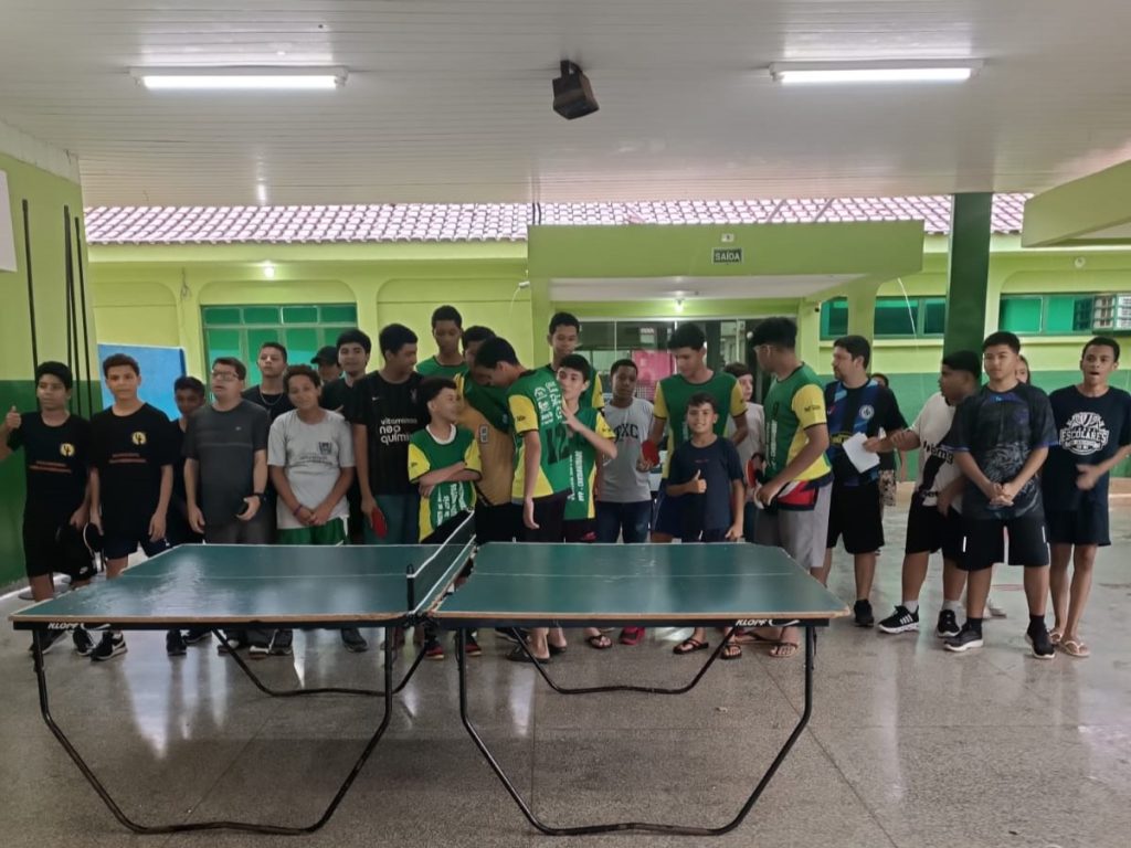 Estudantes da REE de Pedro Gomes, Rio Verde de Mato Grosso e Sonora disputam Festival de Tênis de Mesa.