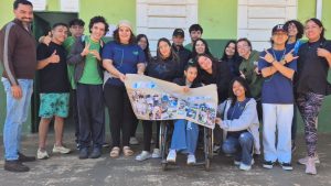 Atividade revela desafios da pessoa com deficiência na EE Professora Marina Flavina da Silva em Campo Grande