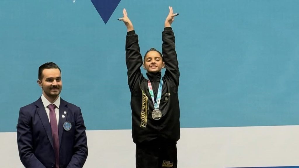 Lívia Ferreira Bernardino se torna a primeira atleta sul-mato-grossense a vencer no solo da Ginástica Artística