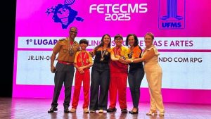 Alunos da EE Cívico-Militar Professor Tito brilham na FETEC-MS 2025