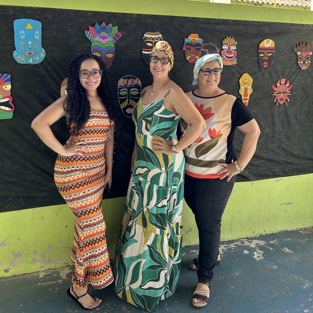 Ação Consciência Negra na Escola Estadual Viriato Bandeira.