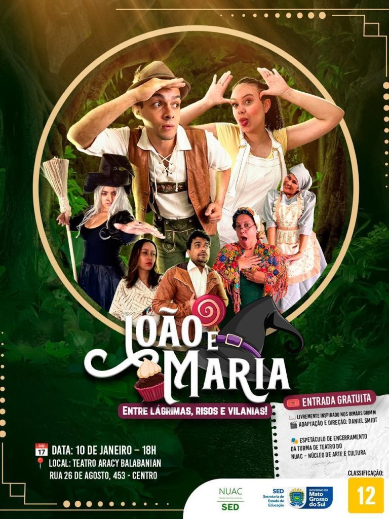 Espetáculo ‘João e Maria’ encerra formação teatral e convida o público para viver essa emoção