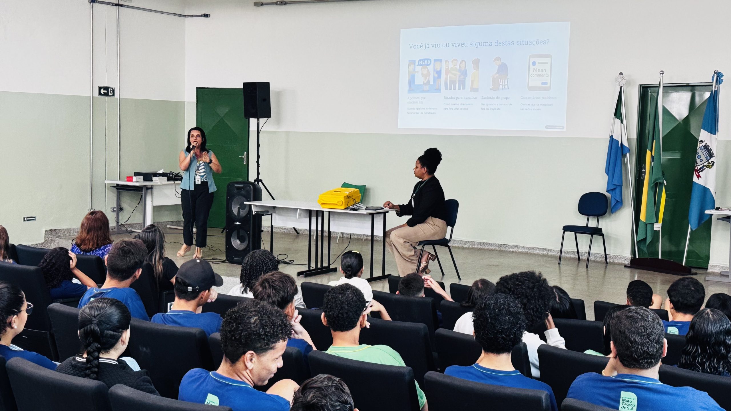 Capa Ação educativa reforça combate ao bullying na EE Professor João Magiano Pinto.