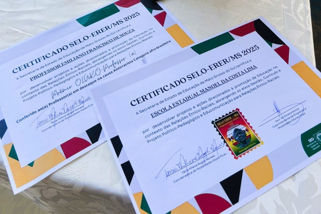Mais três escolas recebem selo que valoriza a educação étnico-racial em MS