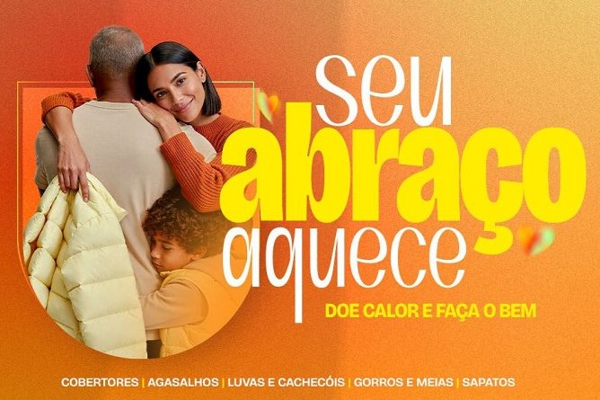 Escolas da rede estadual viram pontos de coleta da campanha ‘Seu Abraço Aquece’