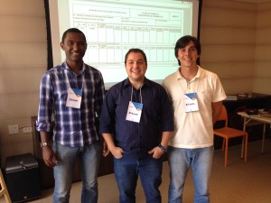 Jorge, Bruno e Higor, desenvolvedores do Programa Nexxus.
